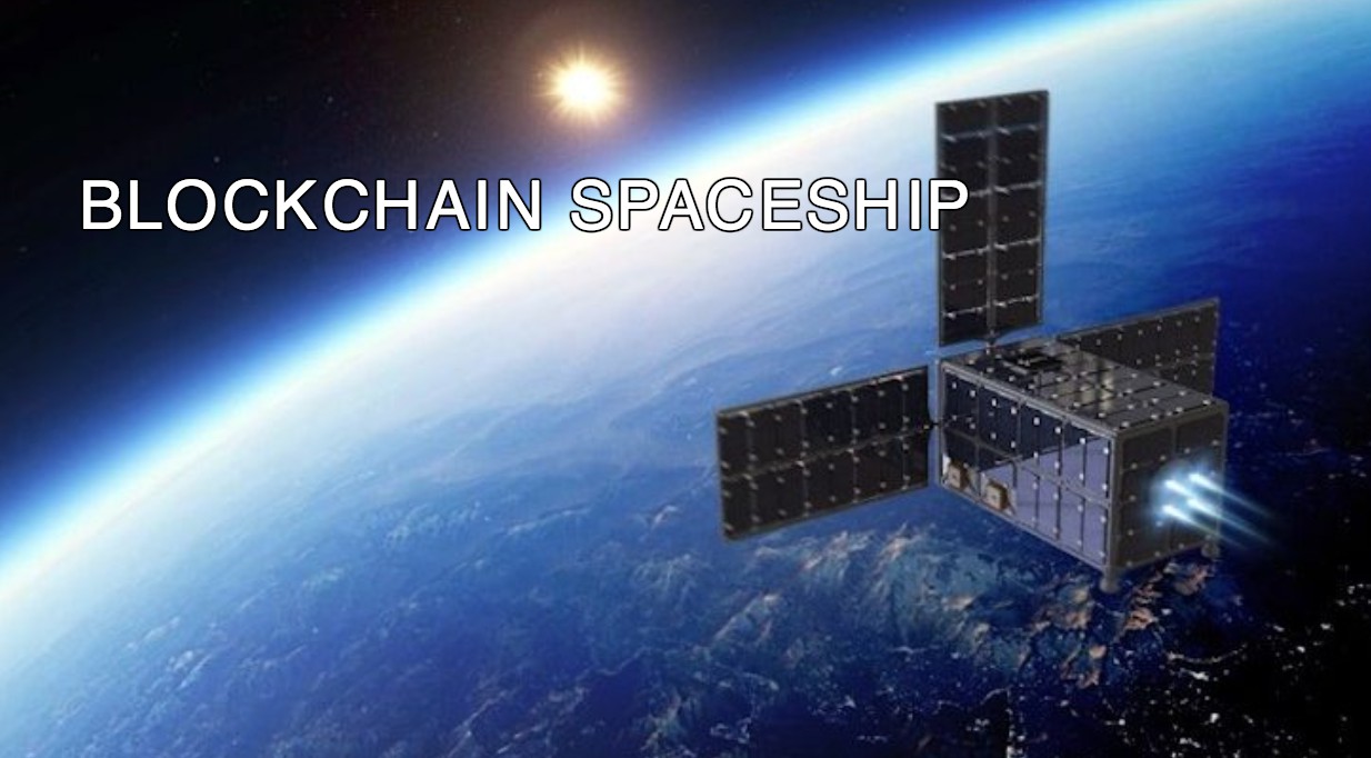 CRYPTONEWSBYTES.COM Blockchain-Spaceship Satellite Launched to Space using Blockchain ?  