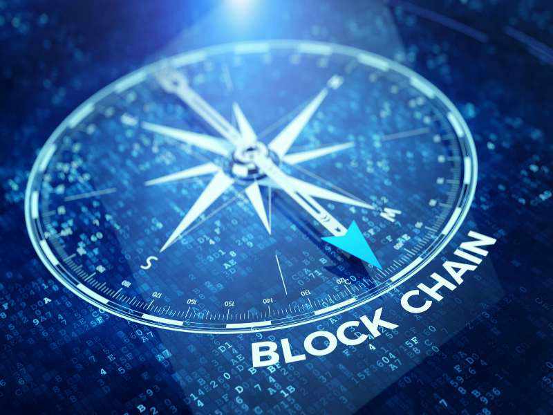 CRYPTONEWSBYTES.COM 87168318_ml-Block-chain-network-concept-Compass-needle-pointing-Blockchain-word UK Electronic Bill Hints Use of Blockchain  