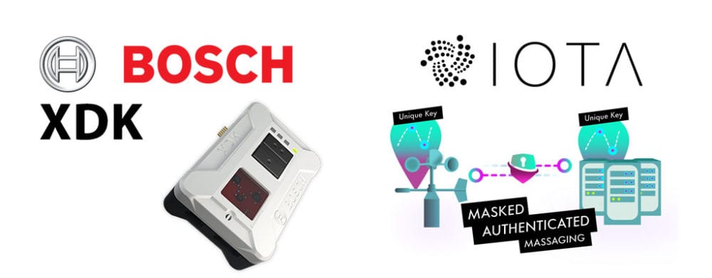 CRYPTONEWSBYTES.COM bosch-sdk-iota-mam Technology Giants Bosch and IOTA Partner to Launch New Device for IoT Data Collection  
