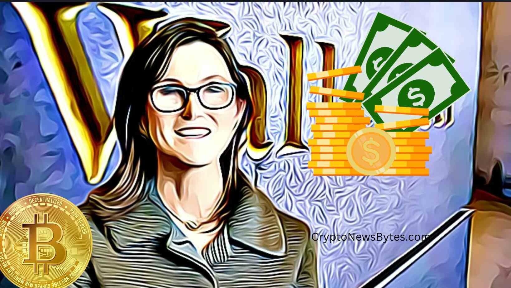 CRYPTONEWSBYTES.COM Cathie-Wood-crypto Cathie Wood Predicts Meteoric Rise in Bitcoin Price Amid Potential Loss of Confidence in Monetary System  