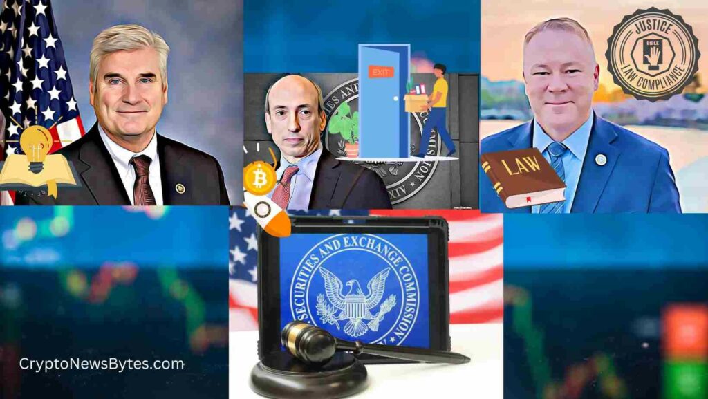 CRYPTONEWSBYTES.COM Gensler-Fire-1024x577 Congressman, Emmer & Congressman, Davidson Proposes Legislation to Dismiss Chair Gary Gensler Amid Crypto Controversy  