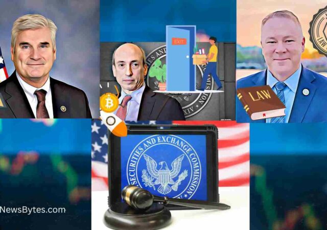 CRYPTONEWSBYTES.COM Gensler-Fire-640x450 Congressman, Emmer & Congressman, Davidson Proposes Legislation to Dismiss Chair Gary Gensler Amid Crypto Controversy  