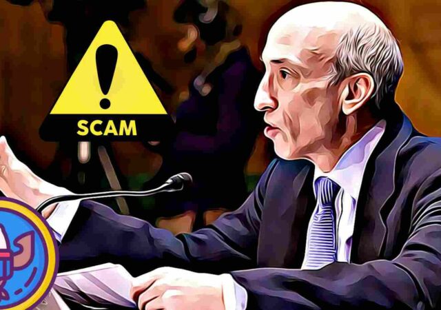CRYPTONEWSBYTES.COM SEC-Fraud-Gary-640x450 SEC Chair Gary Gensler says crypto is all "hucksters, fraudsters, scam artists" - Piper Sandler Global Exchange  