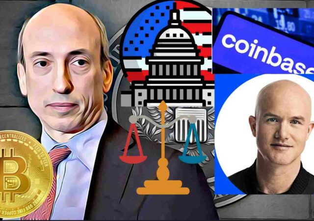 CRYPTONEWSBYTES.COM coinbase-SEC--640x450 SEC's Sues Coinbase Over Alleged Securities Violations, stock drops over 21% Premarket - A day after SEC sues Binance  
