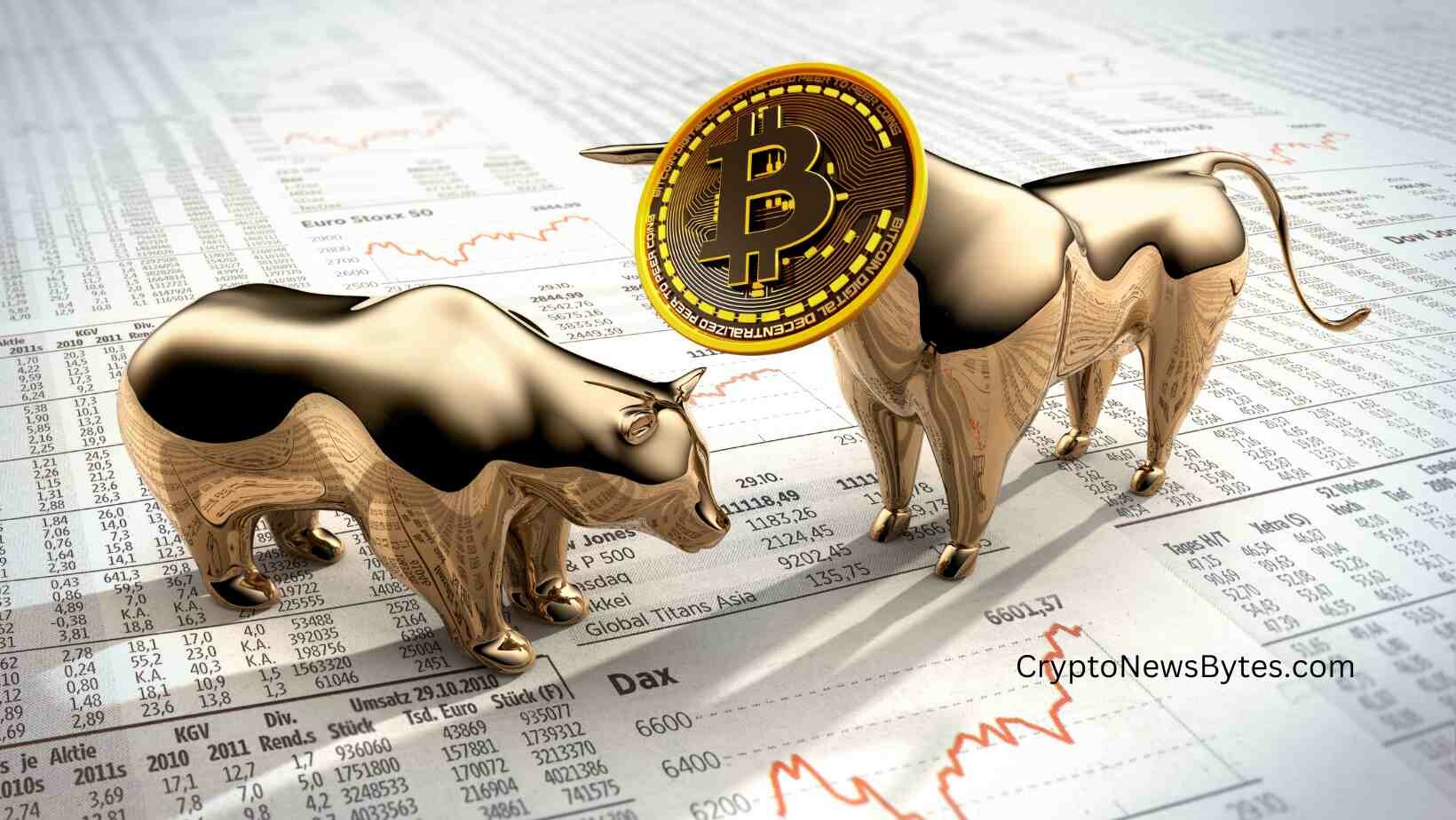 CRYPTONEWSBYTES.COM NASDAQ-Bitcoin-CryptoNewsBytes.com_ NASDAQ's Drops and it Echo's on Bitcoin - Navigating Market Turbulence  