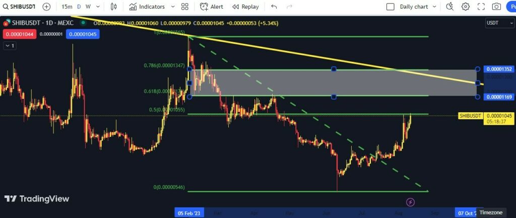 CRYPTONEWSBYTES.COM SHIB-FIB-1-1024x433 SHIB and LTC in Focus: Analyzing Trends and Market Signals for the month of August  