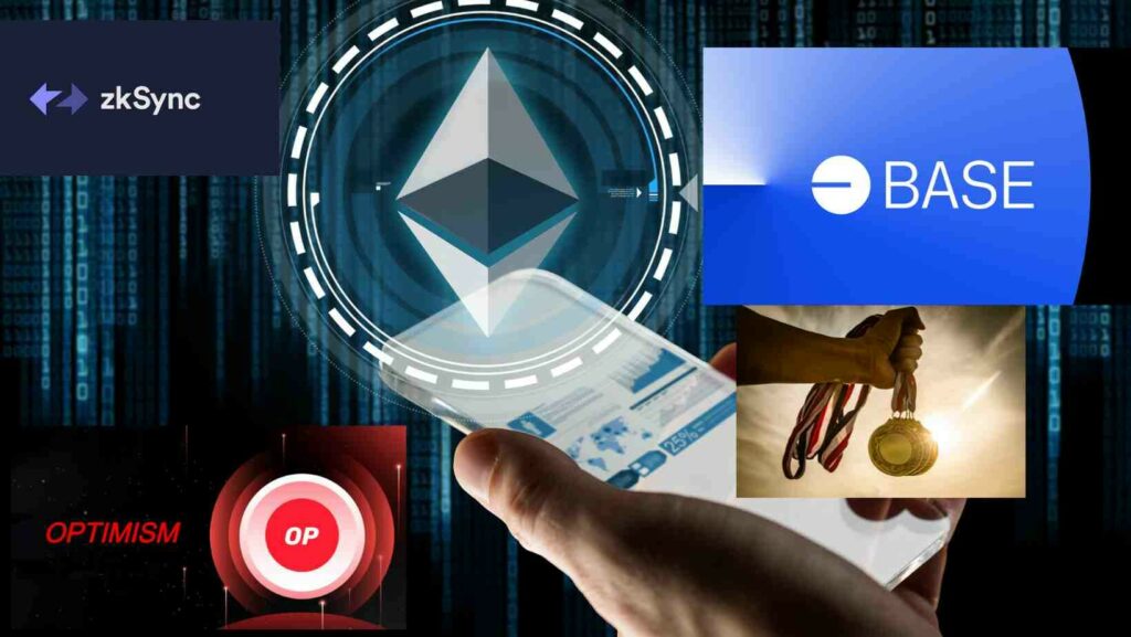 CRYPTONEWSBYTES.COM coinbase-Base-optimism-zksync-L2-cryptonewsbytes-1024x577 Coinbase's Base, The Fastest Growing L2 gaining more than a million Unique Addresses: Comparing to Arbitrum, Optimism, zkSync  