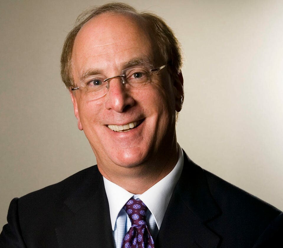 CRYPTONEWSBYTES.COM Larry-Fink Blackrock CEO, Larry Fink, Envisions Cryptocurrency Universal Appeal and Currency-Transcending Potential  