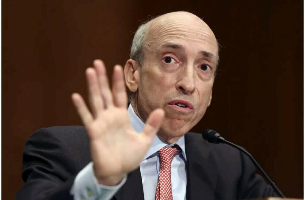 CRYPTONEWSBYTES.COM SEC-Boss-Gary-Gensler-1024x674 SEC in Discussions with Grayscale Investments over Bitcoin ETF Conversion  