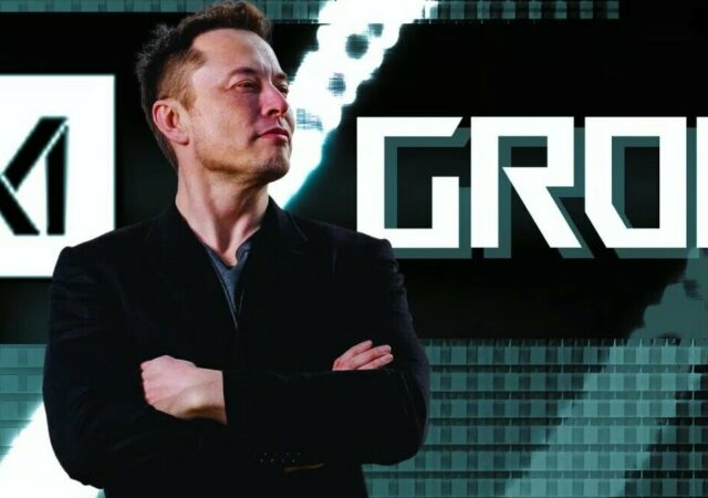 CRYPTONEWSBYTES.COM grok-c-640x450 The Grok Token MeMe surged over 1000% Driven by Elon Musk's AI Venture xAI  