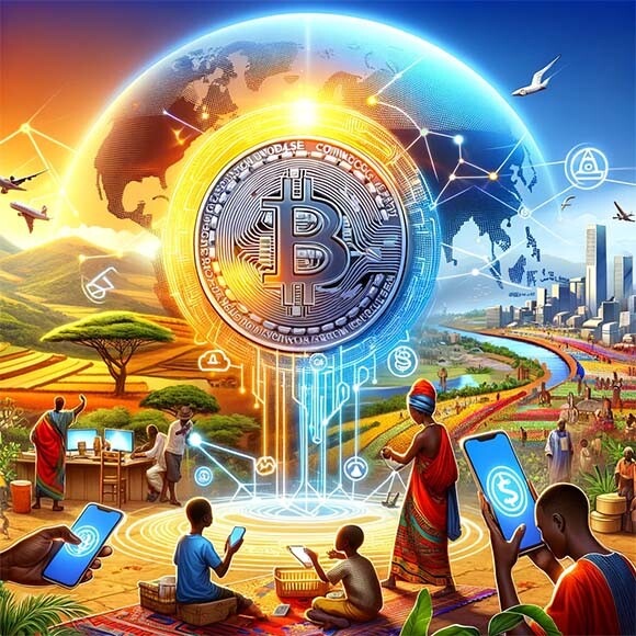 CRYPTONEWSBYTES.COM DALL·E-A-symbolic-representation-of-Africa-showcasing-its-diverse-landscape-and-vibrant-cultures Coinbase and Yellow Card Partnership Transforms Financial Landscape in Africa  