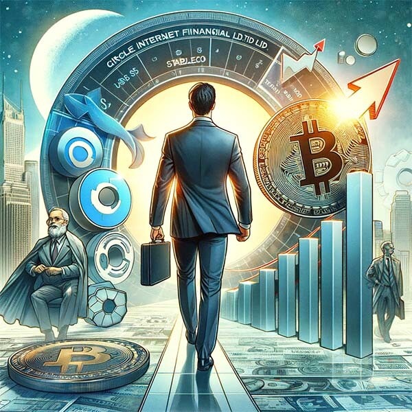 CRYPTONEWSBYTES.COM DALL·E-An-illustration-symbolizing-Circle-Internet-Financial-Ltd.s-journey-towards-an-IPO.-In-the-foreground Circle Internet Financial Prepares for IPO: Evolution, USDC Stablecoin, Market Dynamics, and Regulatory Landscape  