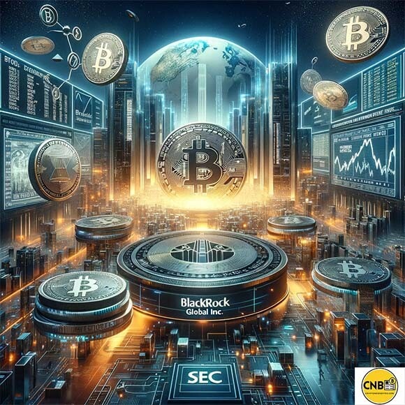 CRYPTONEWSBYTES.COM DALL·E-An-image-depicting-the-significant-moment-in-financial-history-with-the-debut-of-US-spot-Bitcoin-Exchange-Traded-Funds-ETFs-focusing-on-Coinbase-Gl Coinbase Dominates Bitcoin ETF Landscape, Eliciting Risks  