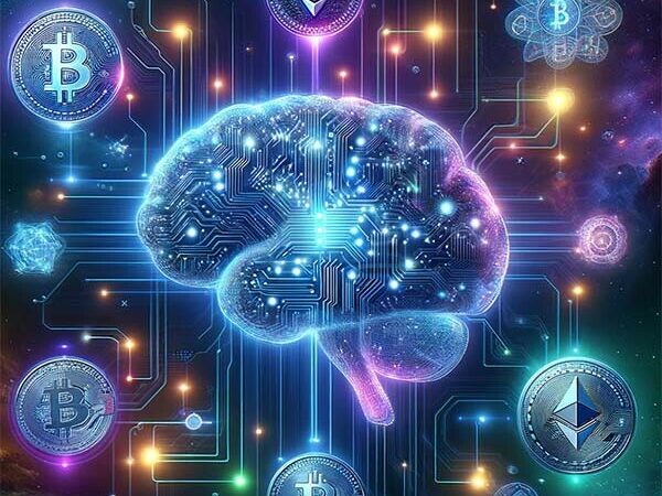 CRYPTONEWSBYTES.COM DALL·E-2024-01-24-19.41.18-A-futuristic-and-abstract-representation-of-AI-and-cryptocurrency.-The-image-features-a-large-digital-brain-in-the-center-600x450 Palantir Co-founder says "AI will use crypto to coordinate"  