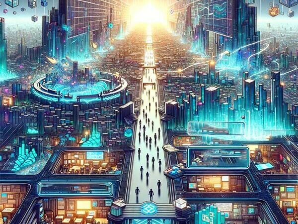 CRYPTONEWSBYTES.COM DALL·E-2024-01-27-21.28.44-In-a-futuristic-digital-cityscape-representing-the-Sui-ecosystem-bustling-with-activity-to-symbolize-high-throughput-and-efficient-trade-execution-600x450 Sui plans to help DeFi by enabling developers to create powerful products and user experience  