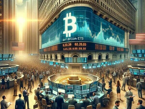 CRYPTONEWSBYTES.COM DALL·E-A-conceptual-scene-depicting-the-pivotal-moment-for-Bitcoin-ETFs-in-the-US-market.-The-setting-is-a-bustling-stock-exchange-floor-with-traders-and-fin-600x450 Bitcoin ETFs: A Pivotal Moment Approaches as Regulatory Decisions Loom in the US Market  