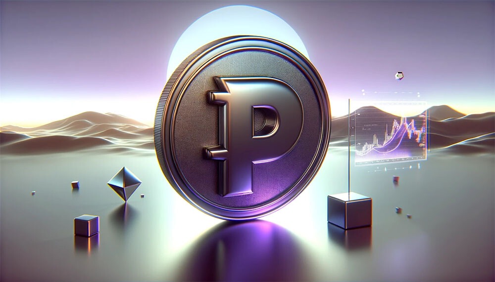 CRYPTONEWSBYTES.COM DALL·E-A-digital-3D-rendering-depicting-a-large-stylized-coin-with-the-letter-P-embossed-in-the-center-placed-in-a-surreal-landscape 90,000 Crypto Wallets to Receive PYTH Tokens Amid a 15% Value Surge  