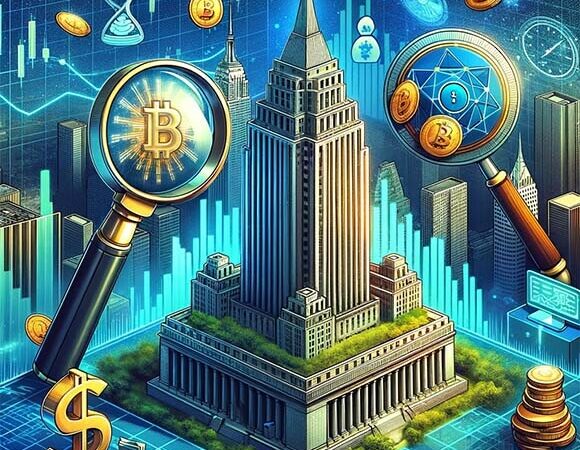 CRYPTONEWSBYTES.COM DALL·E-A-digital-landscape-representing-the-crypto-industry-with-stylized-cryptocurrency-coins-and-digital-graphs-floating-around-a-large-imposing-building_-580x450 New York Comptroller Urges Enhanced Oversight for BitLicense Program  