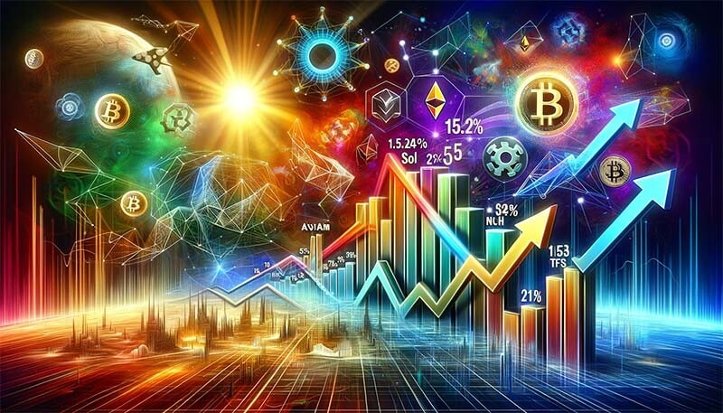 CRYPTONEWSBYTES.COM DALL·E-A-dynamic-and-futuristic-landscape-symbolizing-the-crypto-markets-surge-in-December-2023 Insights into Key Crypto Trends: January 2024 Analysis  