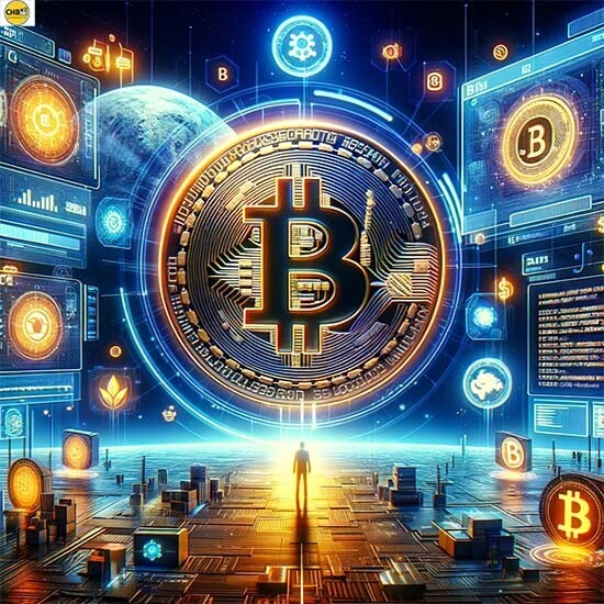 CRYPTONEWSBYTES.COM DALL·E-A-futuristic-and-high-tech-scene-symbolizing-innovative-crypto-advancements.-In-the-center-a-large Understanding Bitcoin Ordinals and BRC20 Tokens  