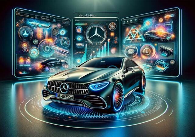 CRYPTONEWSBYTES.COM DALL·E-A-sleek-modern-Mercedes-Benz-car-symbolizing-elegance-and-advanced-technology-is-showcased.-Inside-the-car-640x450 Mercedes-Benz Unveils MBUX Collectibles:  Luxury Driving with NFTs  