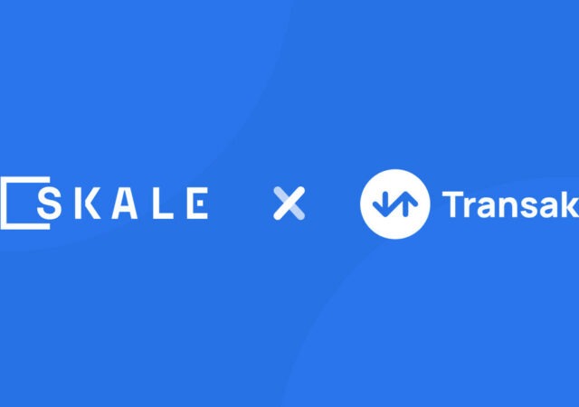 CRYPTONEWSBYTES.COM SKALE-and-Transak-Partnership-640x450 SKALE and Transak Partnership: Facilitating Easier Access and Reducing Costs in Web3 Gaming  