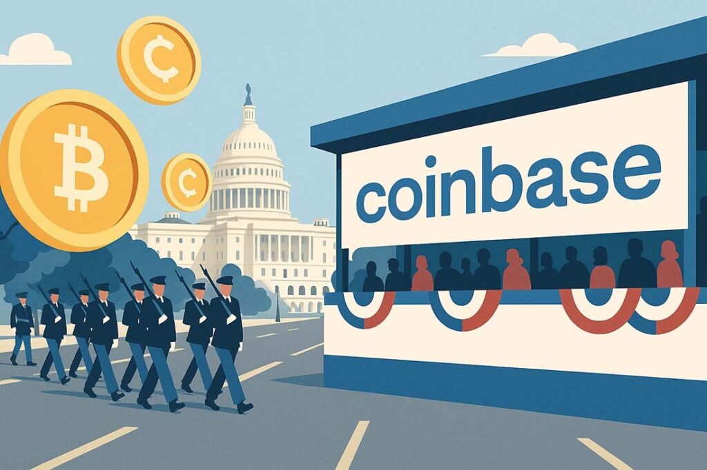 CRYPTONEWSBYTES.COM Coinbase-draws-criticism-sponsoring-US-military-parade-1024x682 Coinbase draws criticism sponsoring US military parade  