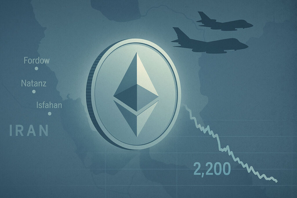 CRYPTONEWSBYTES.COM Ethereum-Down-7.7-After-US-Hits-3-Iran-Nuclear-Sites-1024x683 Ethereum Down 7.7% After US Hits 3 Iran Nuclear Sites?  