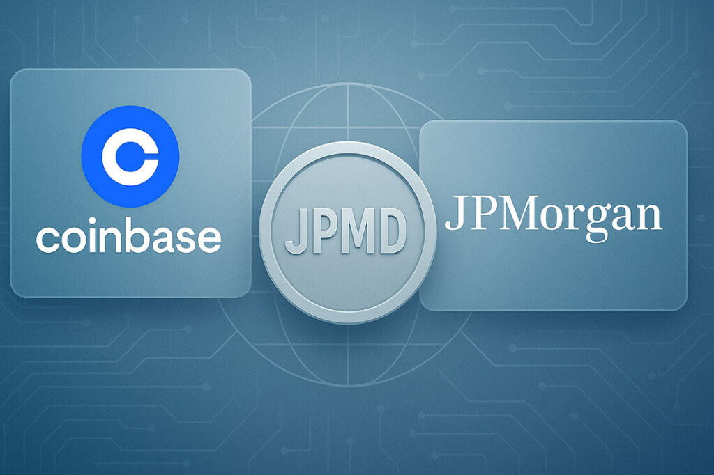 CRYPTONEWSBYTES.COM JPMorgan-Debuts-1st-Deposit-Token-with-Coinbase-for-Firms-1024x682 JPMorgan Debuts 1st Deposit Token with Coinbase for Firms?  