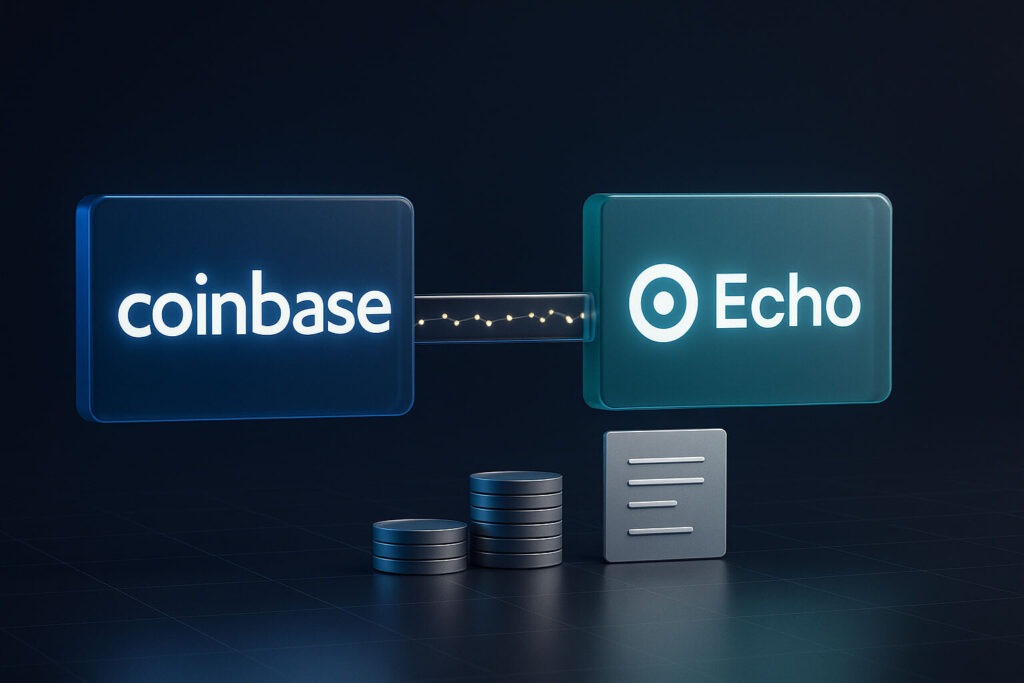 CRYPTONEWSBYTES.COM Did-Coinbase-sign-a-375-million-deal-to-buy-Echo-platform-1024x683 Did Coinbase sign a $375 million deal to buy Echo platform?  