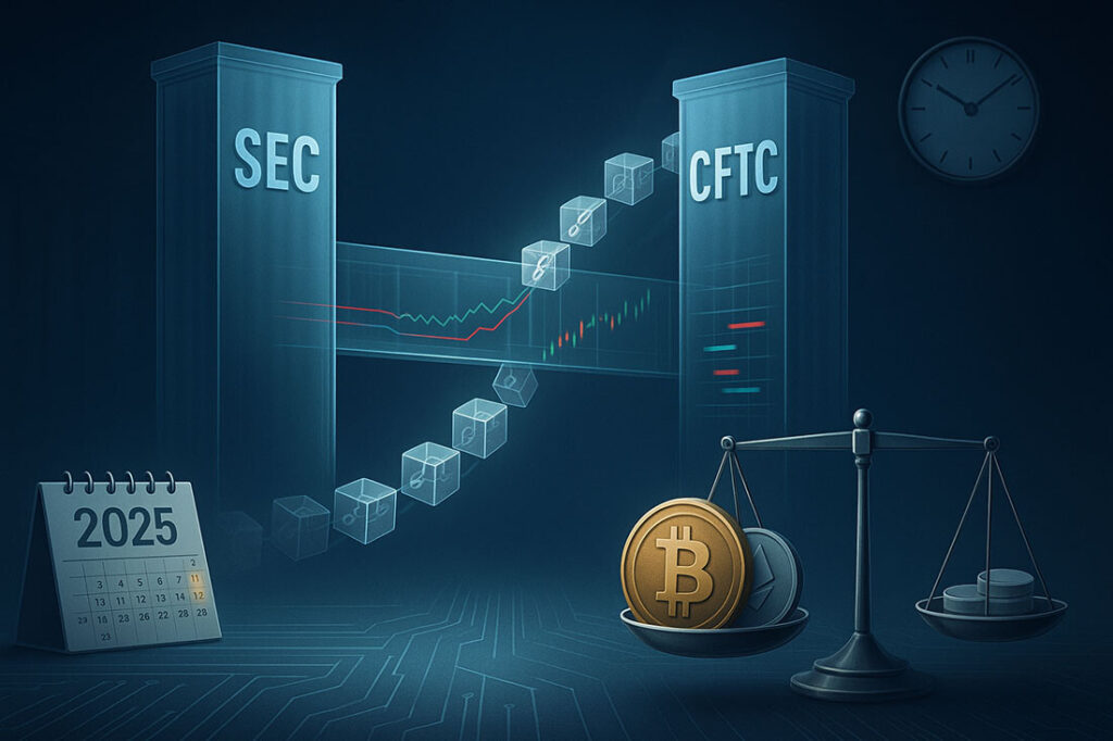 CRYPTONEWSBYTES.COM SEC-CFTC-set-2025-crypto-oversight-goals-despite-shutdown-1024x682 CFTC Approves Spot Crypto Trading on US Exchanges: Bitnomial Launches December 8  