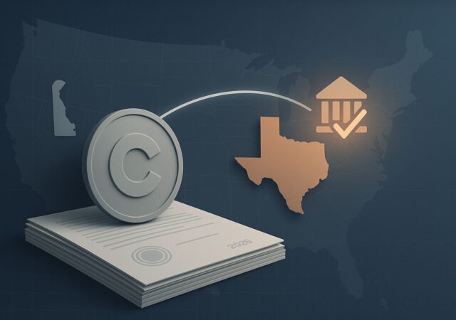 CRYPTONEWSBYTES.COM Coinbase-to-reincorporate-in-Texas-and-exit-Delaware-2025-640x450 Coinbase to reincorporate in Texas and exit Delaware 2025  