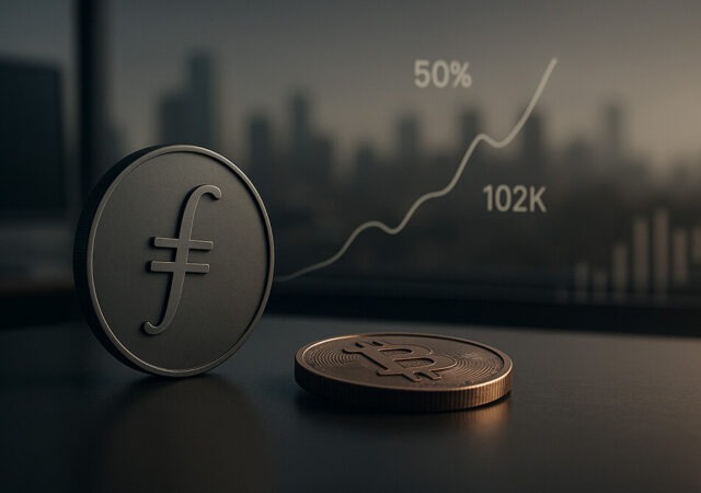 CRYPTONEWSBYTES.COM Filecoin-50-gain-and-Bitcoin-back-above-102K-next-move-640x450 Filecoin 50% gain and Bitcoin back above 102K next move?  