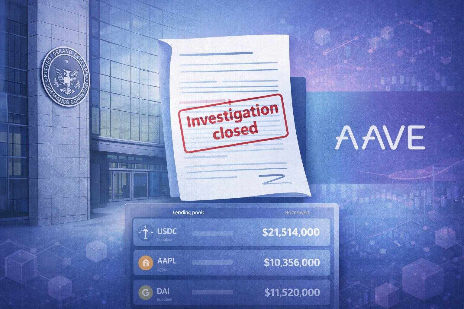CRYPTONEWSBYTES.COM Crypto-lending-protocol-Aave-says-SEC-review-now-closed Crypto lending protocol Aave says SEC review now closed  