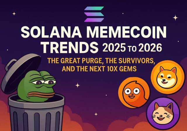 CRYPTONEWSBYTES.COM Solana-Memecoin-Trends-2026-640x450 Solana Memecoin Trends 2025 to 2026: The Great Purge, the Survivors, and the Next 10x Gems  