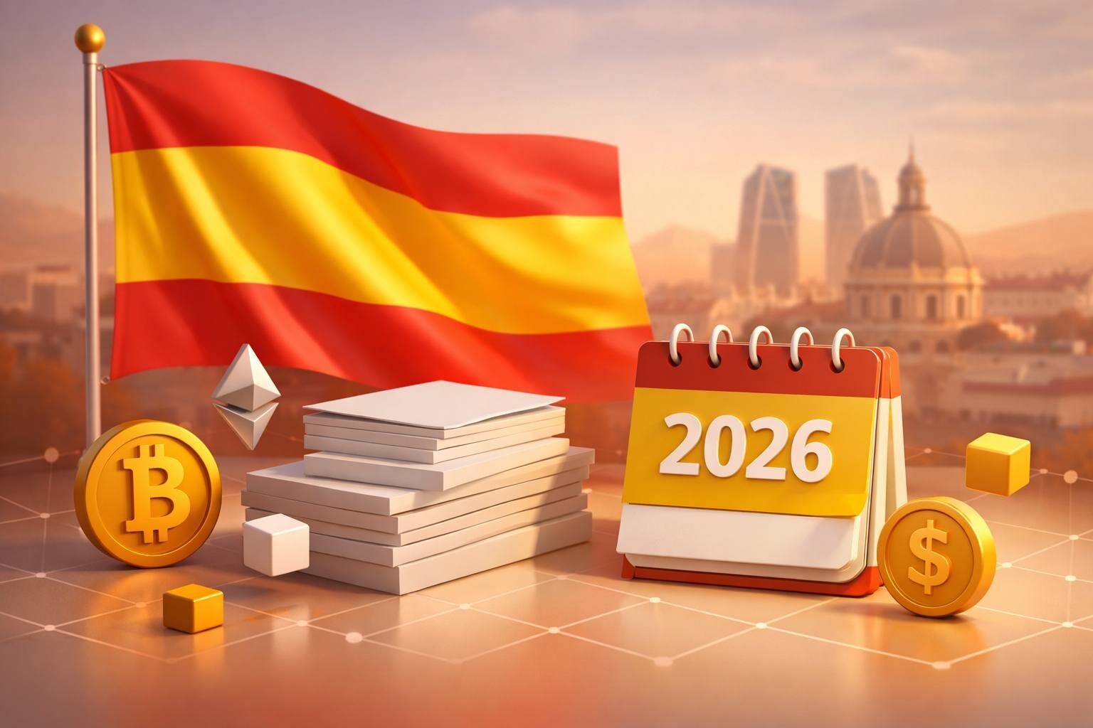 CRYPTONEWSBYTES.COM Spain-sets-July-2026-MiCA-deadline-and-DAC8-reporting-start Spain sets July 2026 MiCA deadline and DAC8 reporting start  