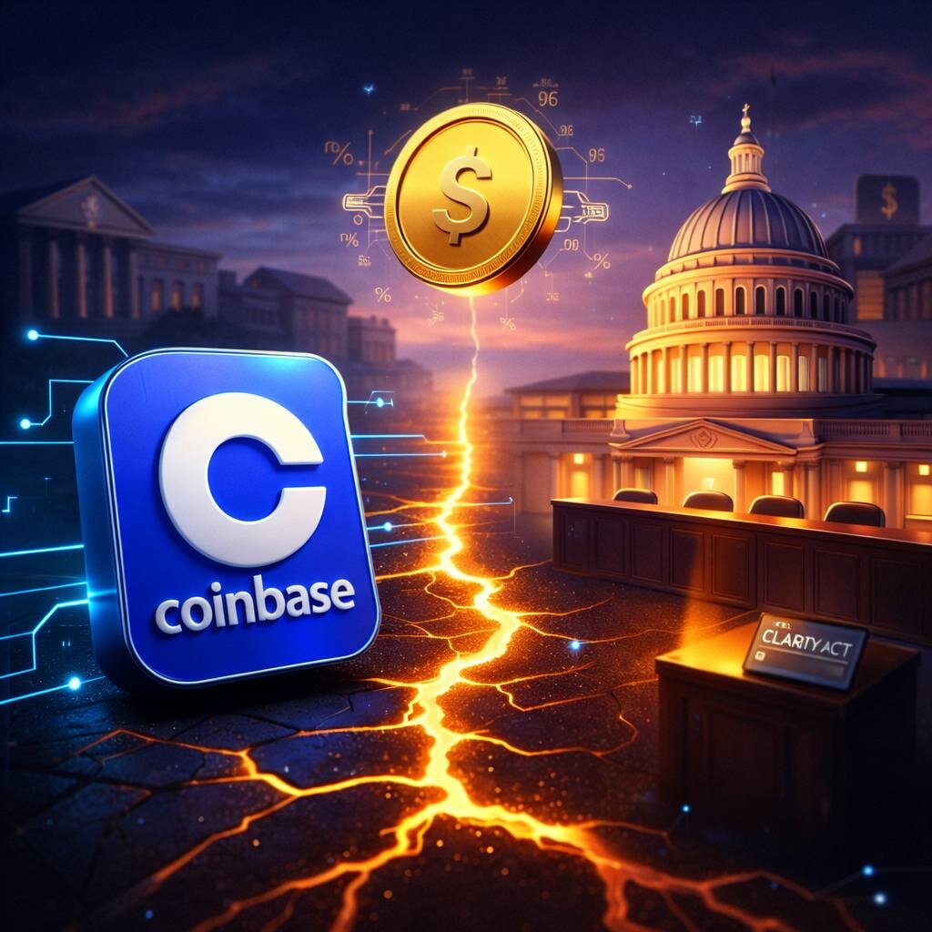 CRYPTONEWSBYTES.COM Coinbase-standoff-with-CLARITY-Act-reshapes-US-crypto-law Coinbase standoff with CLARITY Act reshapes US crypto law  