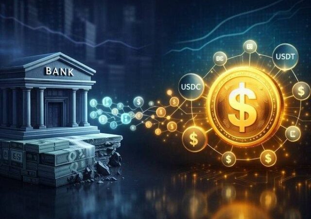 CRYPTONEWSBYTES.COM G_wkZByXAAA7jCx-640x450 US banks may lose $500B to stablecoins by 2028, New Report  