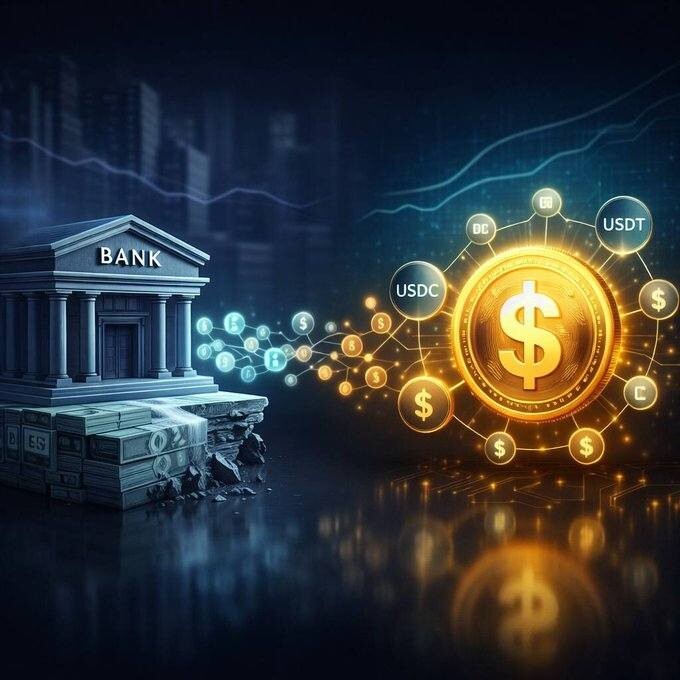 CRYPTONEWSBYTES.COM G_wkZByXAAA7jCx US banks may lose $500B to stablecoins by 2028, New Report  