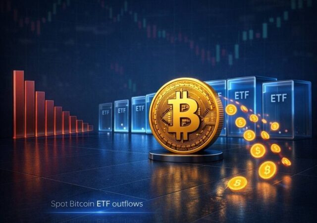 CRYPTONEWSBYTES.COM Spot-Bitcoin-ETF-Outflows-Mark-Weakest-Week-Since-February-640x450 Spot Bitcoin ETF Outflows Mark Weakest Week Since February  