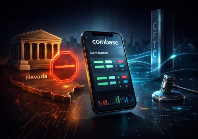 CRYPTONEWSBYTES.COM Does-Coinbase-face-100-million-risk-from-Nevada-regulators-640x450 Does Coinbase face $100 million risk from Nevada regulators?  