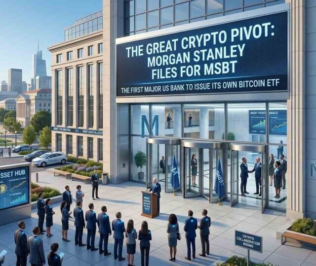 Morgan Stanley Files for MSBT: The First Major US Bank to Issue Its Own Bitcoin ETF