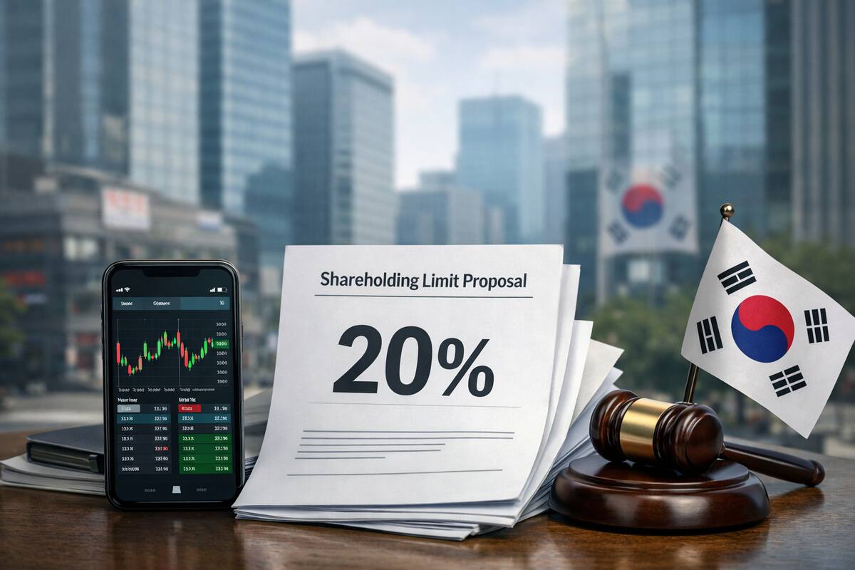 South korea crypto exchange stake cap