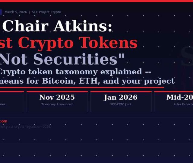 SEC Chair Paul Atkins token taxonomy 2026 four categories digital commodity collectible tool tokenized security Project Crypto explained
