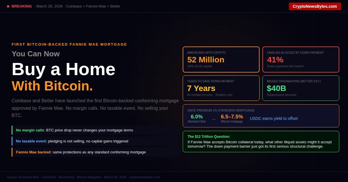 bitcoin-mortgage-coinbase-fannie-mae-featured – CRYPTONEWSBYTES.COM Bitcoin Mortgage Coinbase Fannie Mae Cryptonewsbytescom