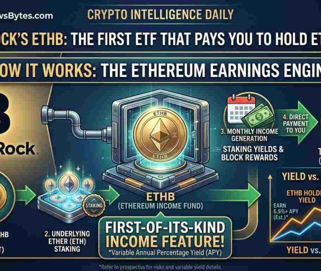 Blackrock Ethb Staked Ethereum Etf Nasdaq Launch 2026 Staking Yield Ishares  Cryptonewsbytes