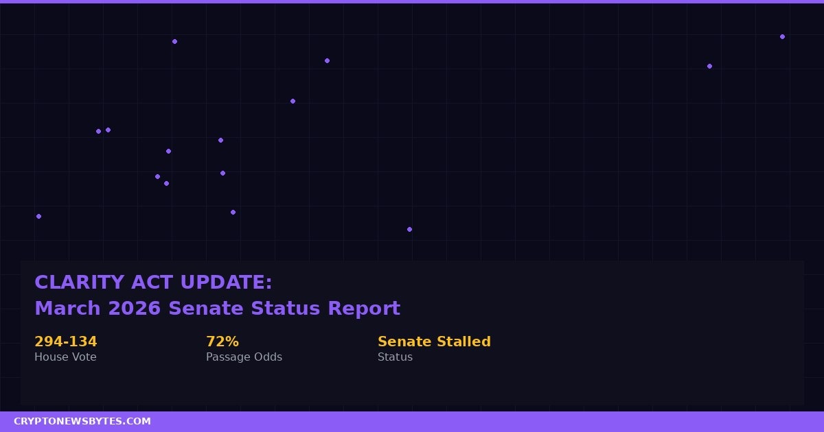 Clarity Act, crypto regulation, Senate, DeFi safe harbor, CBDC ban, market structure, CFTC, tokenized securities, Tim Scott, digital commodity