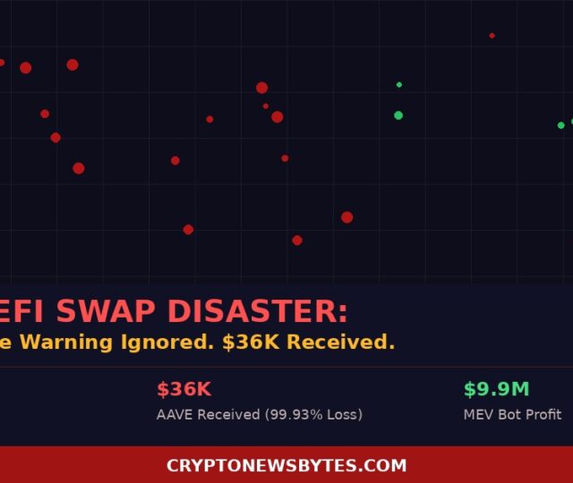 DeFi swap loss: $50 million USDT swapped for $36,297 on Aave, MEV bot profits $9.9M, March 2026