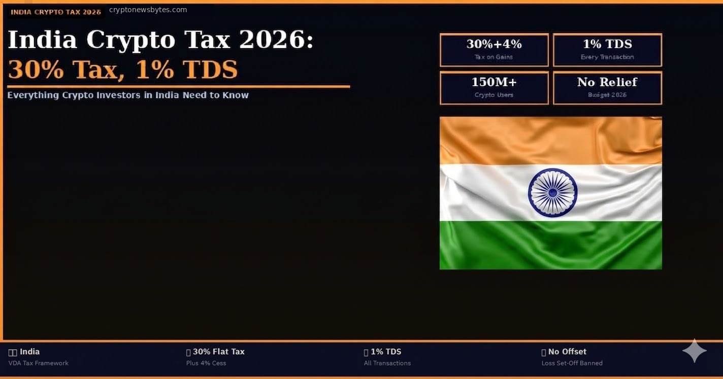 India crypto tax 2026 30 percent VDA tax 1 percent TDS budget update regulation SEBI guide