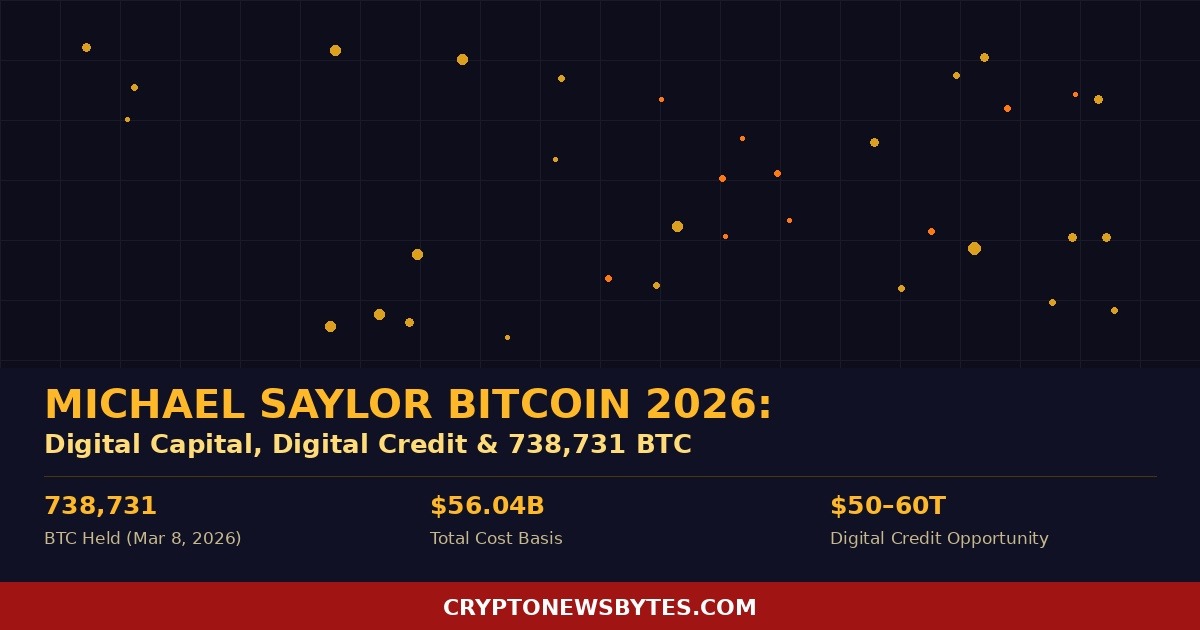 Michael Saylor Bitcoin 2026 digital capital digital credit Strategy World keynote MSTR 738731 BTC